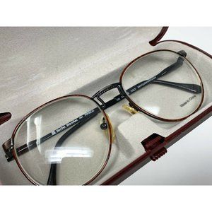 Vintage BERDEL SFEROFLEX FRISCO Eyeglasses FRAMES ITALY 51 [] 17 Antiquemahogany
